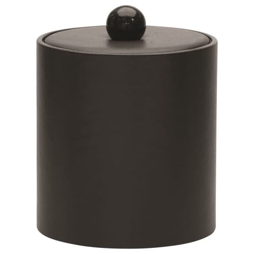 Glamour Line 3 Quart Round Ice Bucket, Black